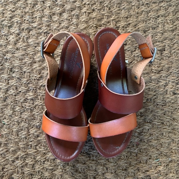 American Eagle Leather Wedges - Picture 7 of 7